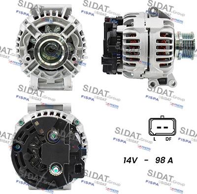 Sidat A12BH0575A2 - Generator alexcarstop-ersatzteile.com