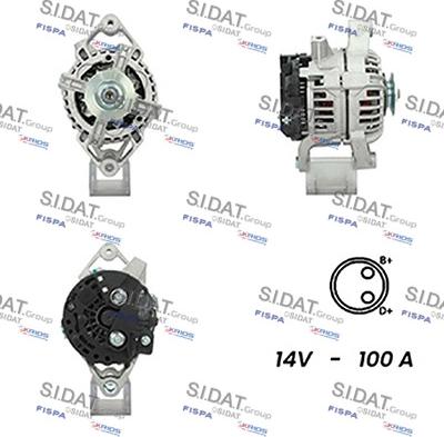 Sidat A12BH0633A2 - Generator alexcarstop-ersatzteile.com