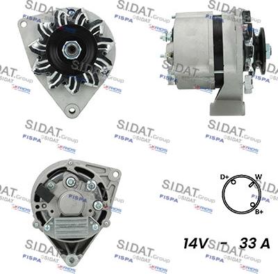 Sidat A12BH0041A2 - Generator alexcarstop-ersatzteile.com