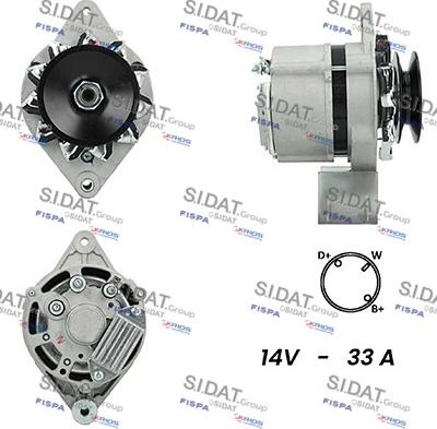 Sidat A12BH0056A2 - Generator alexcarstop-ersatzteile.com