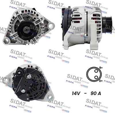 Sidat A12BH0080A2 - Generator alexcarstop-ersatzteile.com