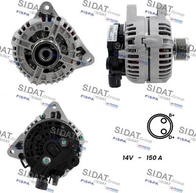 Sidat A12BH0076A2 - Generator alexcarstop-ersatzteile.com