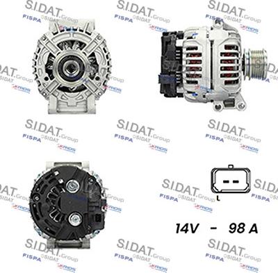 Sidat A12BH0104A2 - Generator alexcarstop-ersatzteile.com