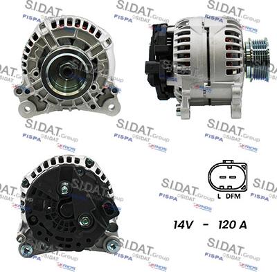 Sidat A12BH0186A2 - Generator alexcarstop-ersatzteile.com