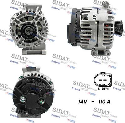 Sidat A12BH0134A2 - Generator alexcarstop-ersatzteile.com