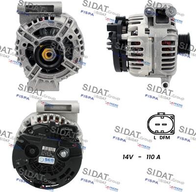 Sidat A12BH0134 - Generator alexcarstop-ersatzteile.com