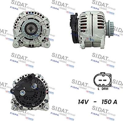 Sidat A12BH0130A2 - Generator alexcarstop-ersatzteile.com