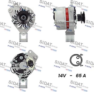 Sidat A12BH0129A2 - Generator alexcarstop-ersatzteile.com