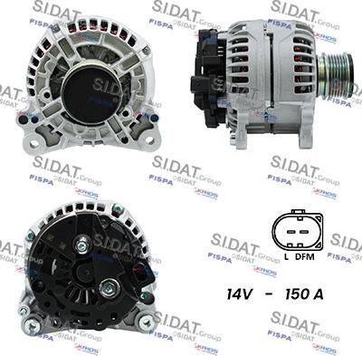 Sidat A12BH0843A2 - Generator alexcarstop-ersatzteile.com