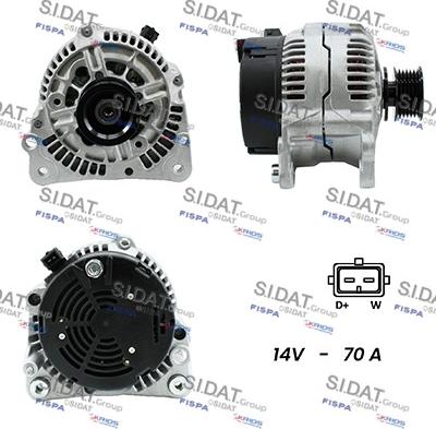 Sidat A12BH0834A2 - Generator alexcarstop-ersatzteile.com