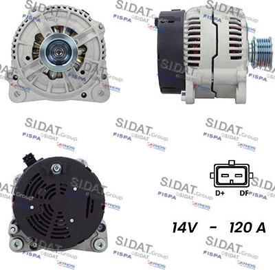 Sidat A12BH0836A2 - Generator alexcarstop-ersatzteile.com