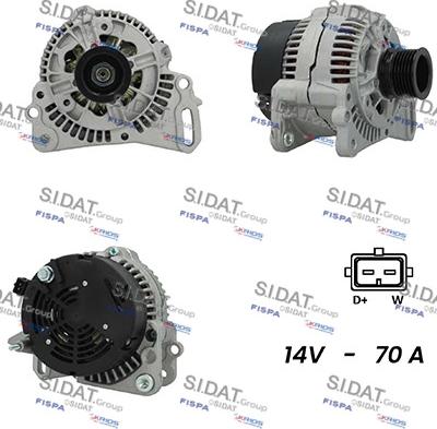 Sidat A12BH0833A2 - Generator alexcarstop-ersatzteile.com