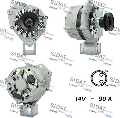 Sidat A12BH0828A2 - Generator alexcarstop-ersatzteile.com