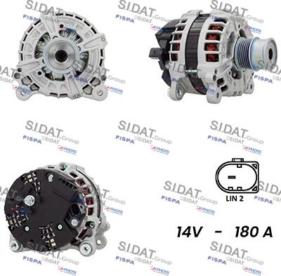 Sidat A12BH0877AS - Generator alexcarstop-ersatzteile.com