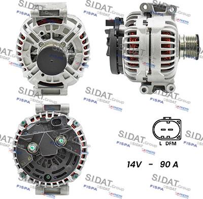 Sidat A12BH0397A2 - Generator alexcarstop-ersatzteile.com