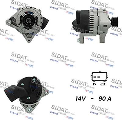 Sidat A12BH0382A2 - Generator alexcarstop-ersatzteile.com