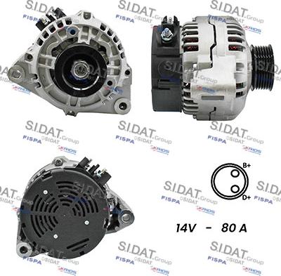 Sidat A12BH0387A2 - Generator alexcarstop-ersatzteile.com