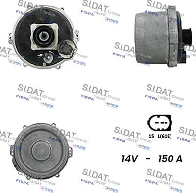 Sidat A12BH0378A2 - Generator alexcarstop-ersatzteile.com