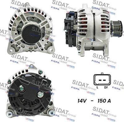 Sidat A12BH0293A2 - Generator alexcarstop-ersatzteile.com