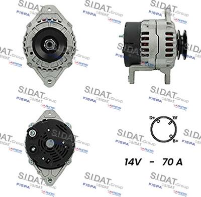 Sidat A12BH0229A2 - Generator alexcarstop-ersatzteile.com