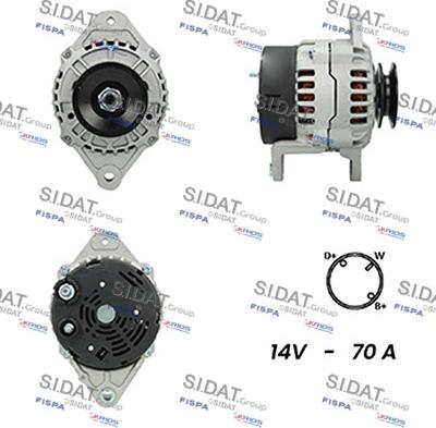 Sidat A12BH0227A2 - Generator alexcarstop-ersatzteile.com