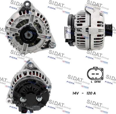 Sidat A12BH0272A2 - Generator alexcarstop-ersatzteile.com