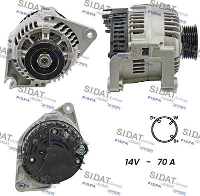 Sidat A12BH0799A2 - Generator alexcarstop-ersatzteile.com