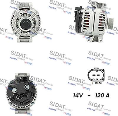 Sidat A12BH0740A2 - Generator alexcarstop-ersatzteile.com