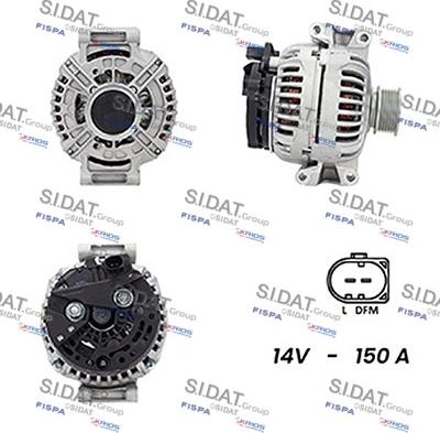 Sidat A12BH0741A2 - Generator alexcarstop-ersatzteile.com