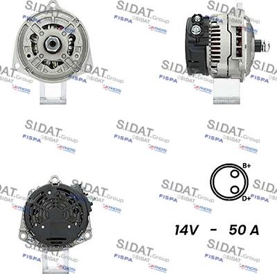 Sidat A12BH0766A2 - Generator alexcarstop-ersatzteile.com