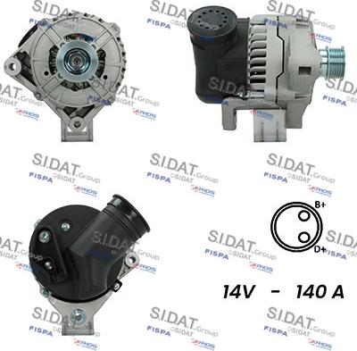 Sidat A12BH0763A2 - Generator alexcarstop-ersatzteile.com