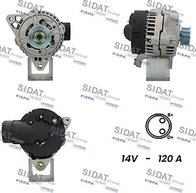 Sidat A12BH0736A2 - Generator alexcarstop-ersatzteile.com