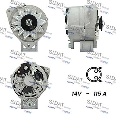 Sidat A12BH0732A2 - Generator alexcarstop-ersatzteile.com