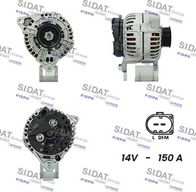 Sidat A12BH0737A2 - Generator alexcarstop-ersatzteile.com