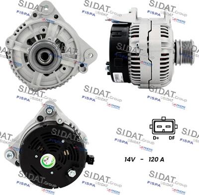 Sidat A12BH1276A2 - Generator alexcarstop-ersatzteile.com