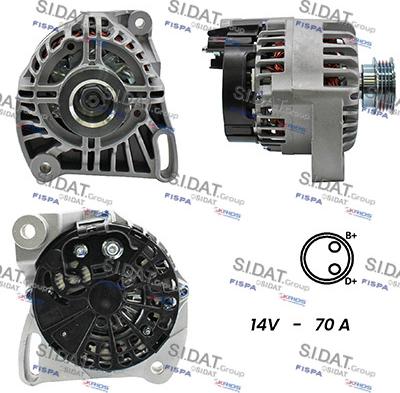 Sidat A12DE0405A2 - Generator alexcarstop-ersatzteile.com