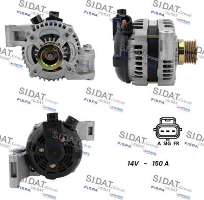 Sidat A12DE0586 - Generator alexcarstop-ersatzteile.com