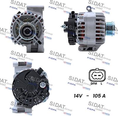 Sidat A12DE0051A2 - Generator alexcarstop-ersatzteile.com