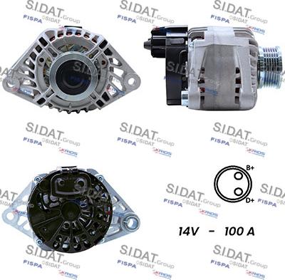 Sidat A12DE0003 - Generator alexcarstop-ersatzteile.com