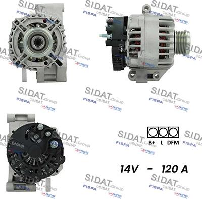 Sidat A12DE0161A2 - Generator alexcarstop-ersatzteile.com