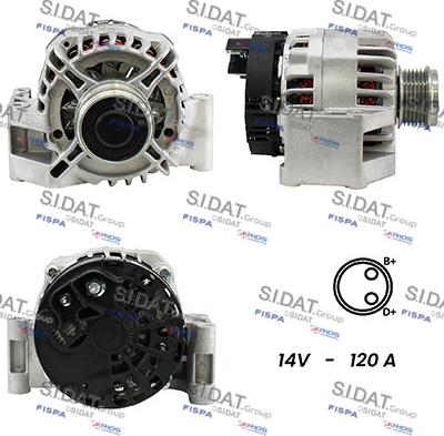 Sidat A12DE0327A2 - Generator alexcarstop-ersatzteile.com