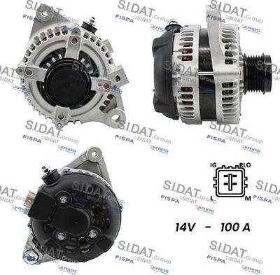 Sidat A12DE0376A2 - Generator alexcarstop-ersatzteile.com