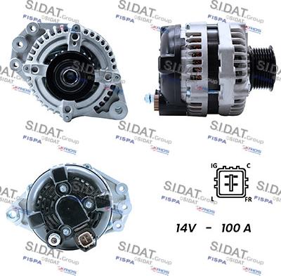 Sidat A12DE0260A2 - Generator alexcarstop-ersatzteile.com