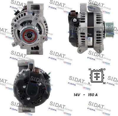 Sidat A12DE0237 - Generator alexcarstop-ersatzteile.com