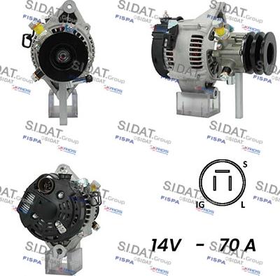 Sidat A12DE0725A2 - Generator alexcarstop-ersatzteile.com