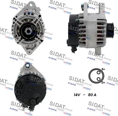 Sidat A12DE1140A2 - Generator alexcarstop-ersatzteile.com