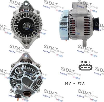 Sidat A12DE1216A2 - Generator alexcarstop-ersatzteile.com