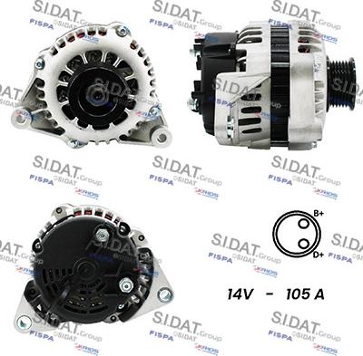 Sidat A12DR0109A2 - Generator alexcarstop-ersatzteile.com