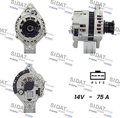 Sidat A12DR0811A2 - Generator alexcarstop-ersatzteile.com