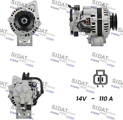 Sidat A12HY0167A2 - Generator alexcarstop-ersatzteile.com